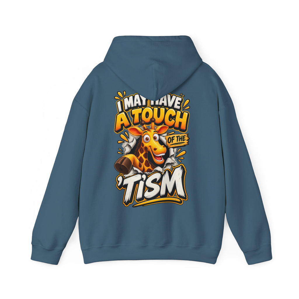 Giraffe 'I May Have a Touch of the Tism' Graphic Adult Hoodie