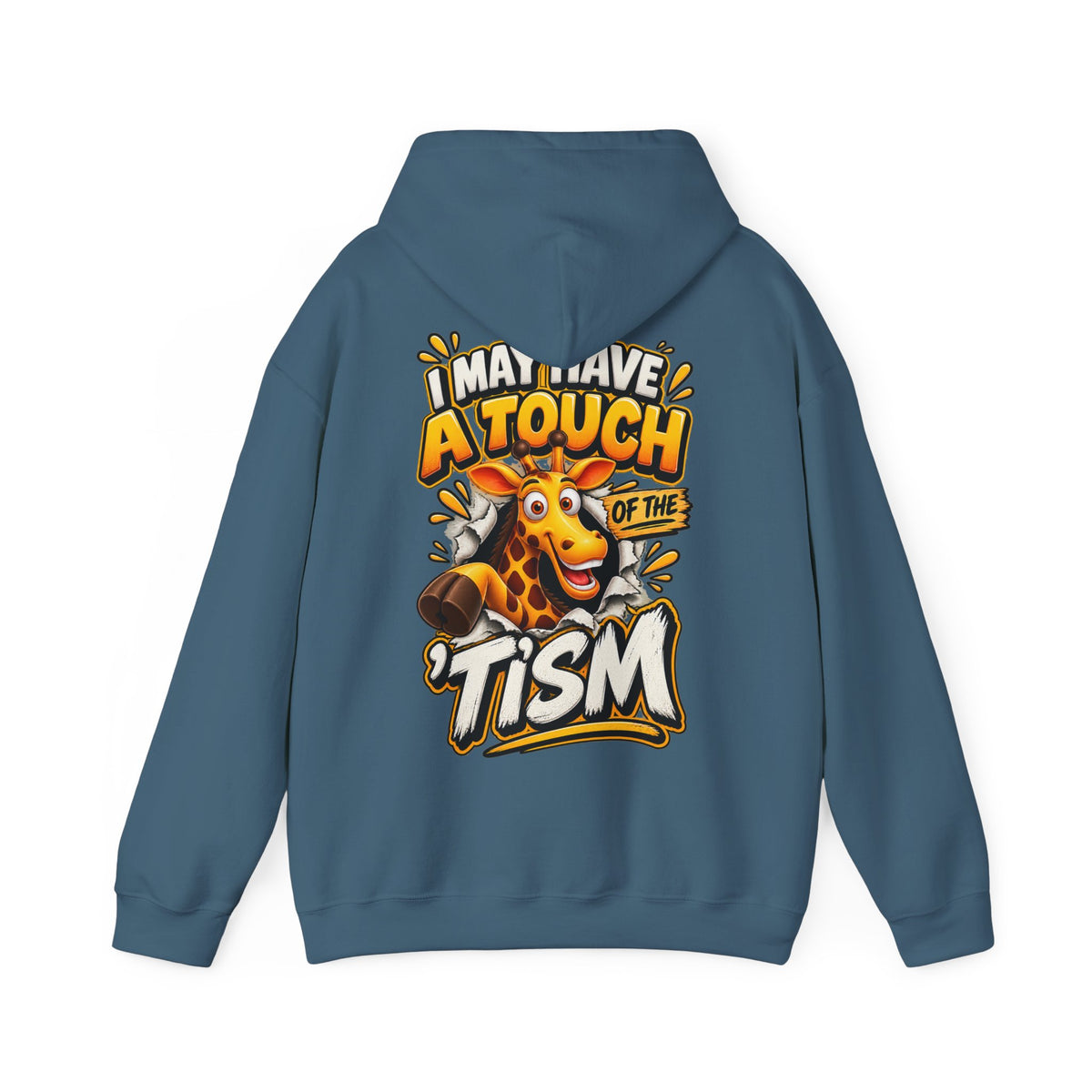 Giraffe 'I May Have a Touch of the Tism' Graphic Adult Hoodie