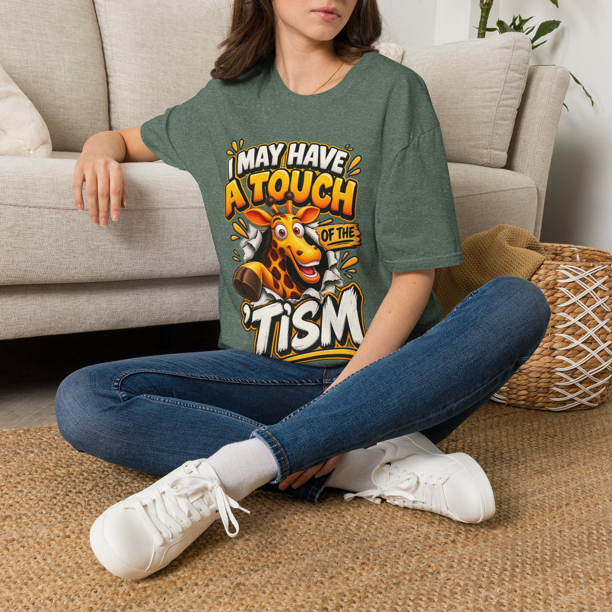 I May Have A Touch Of The Giraffe-Graphic Adult T-Shirt