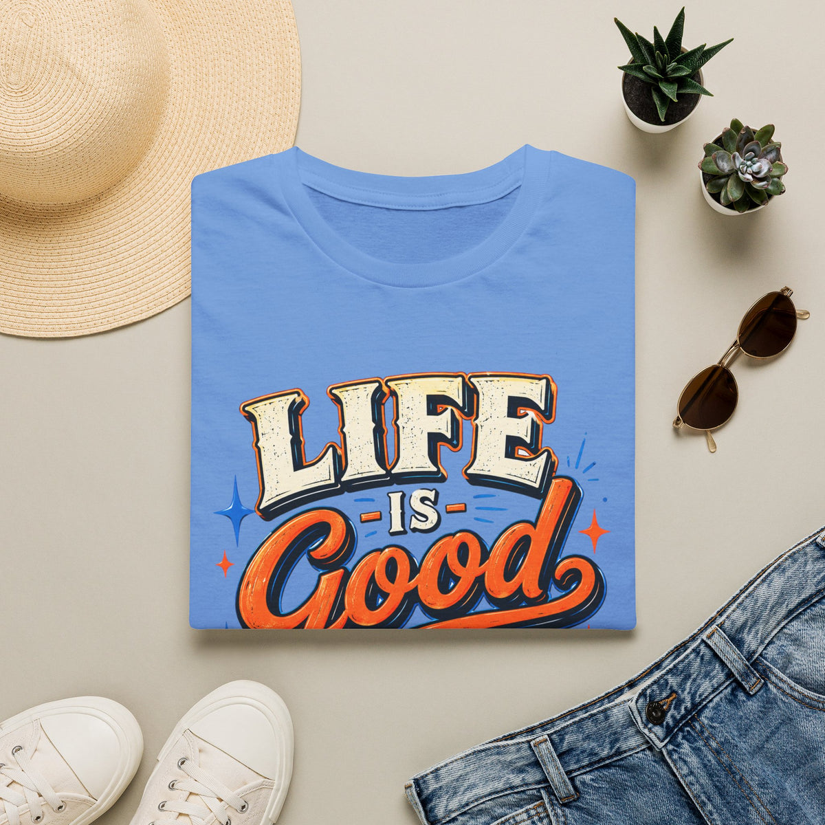 Life Is Good Adult T‑Shirt — "Life Is Good, You Should Get One" Retro Graphic Tee