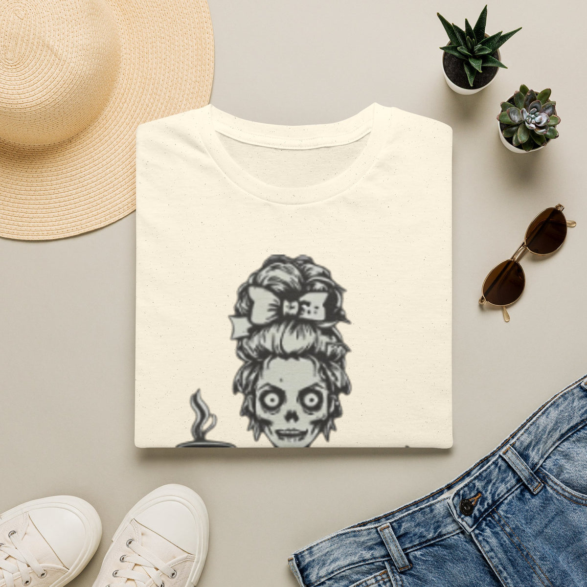 Mombie Adult T-Shirt — Cute Spooky Mom Graphic Tee ("Mommy")