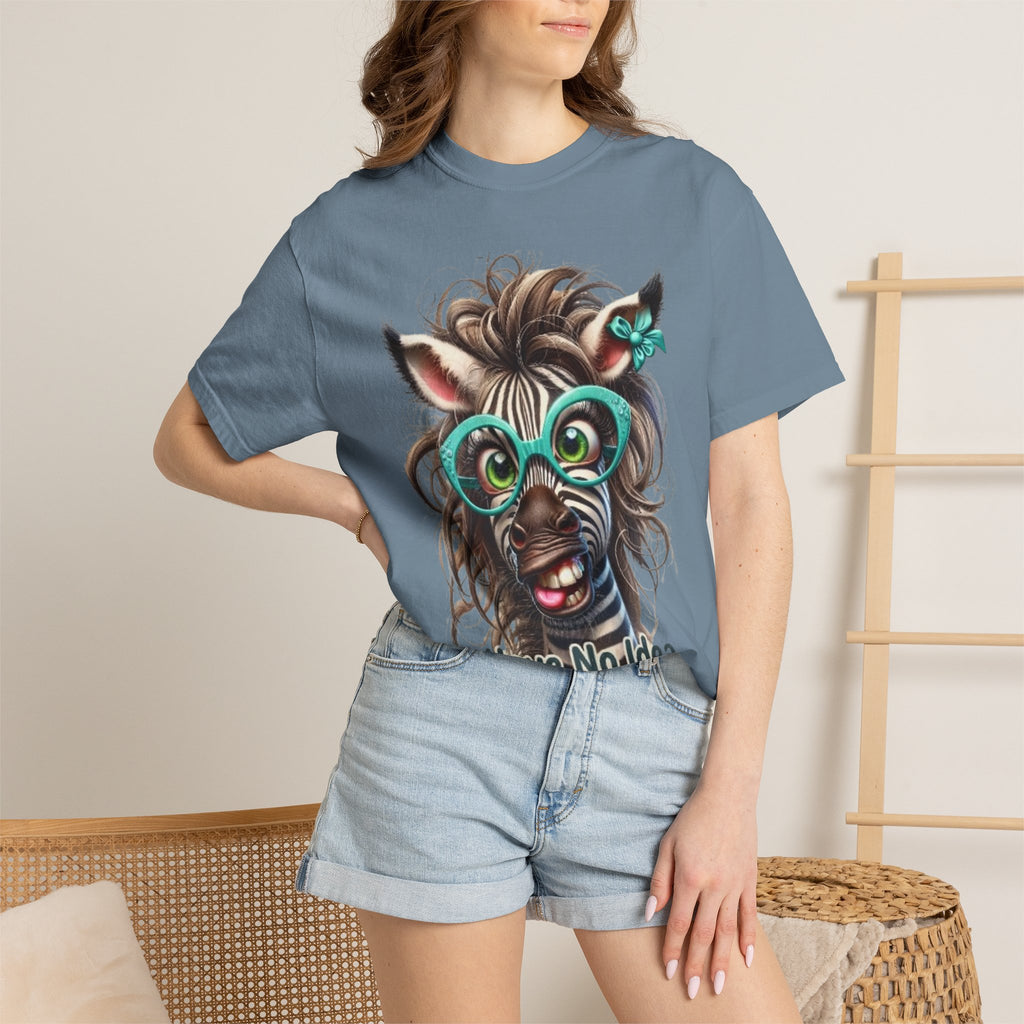 Funny Zebra Adult T-Shirt — "I Have No Idea What I’m Doing" Graphic Tee