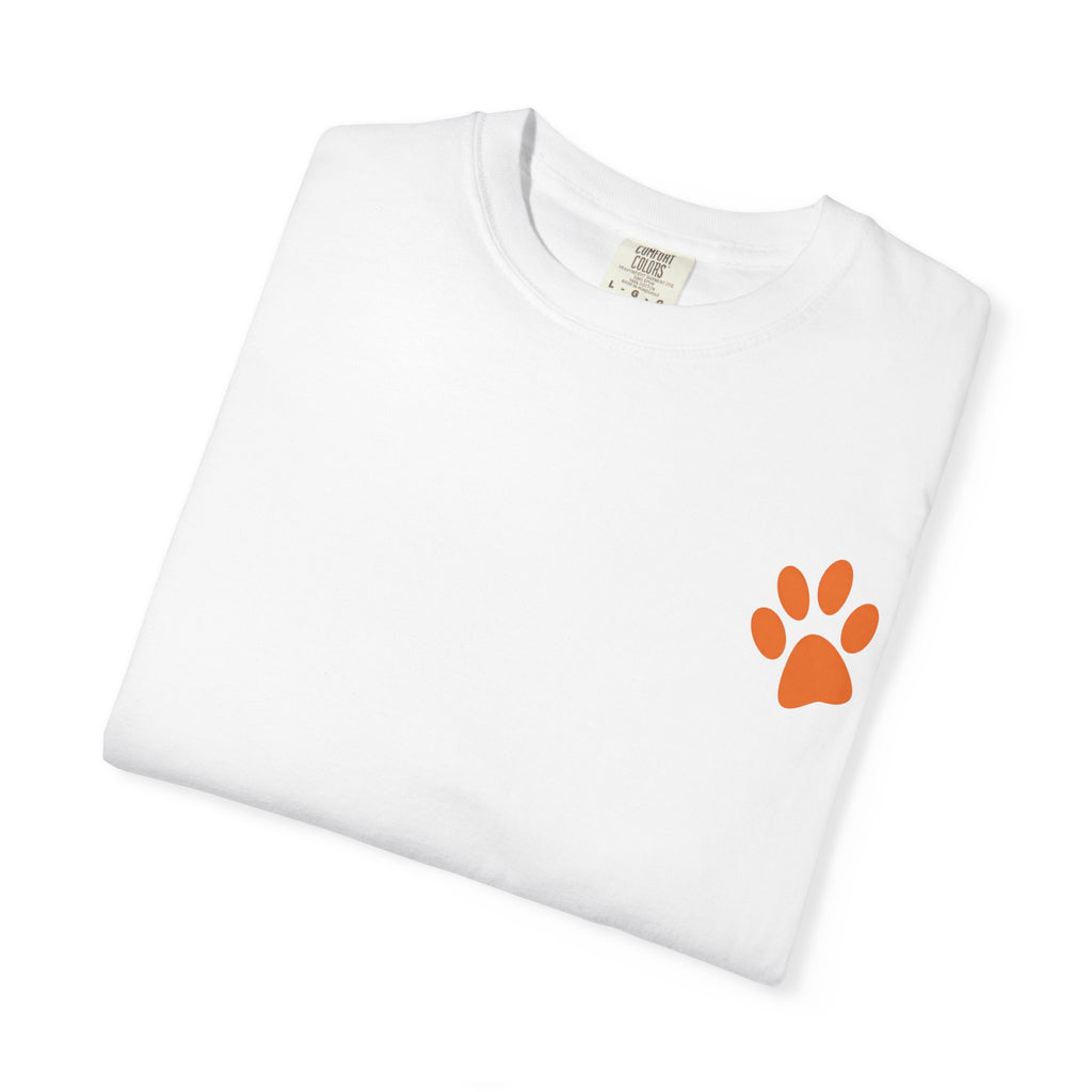 Bad Hair Day Puppy Adult T-Shirt | Paw Print Graphic
