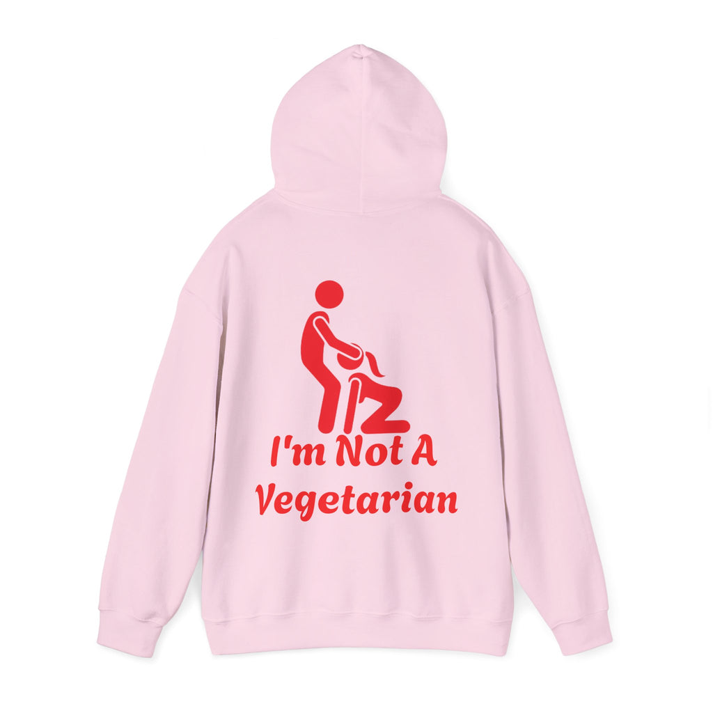 Adult Hoodie — I'm Not A Vegetarian (Funny Grilling Graphic)