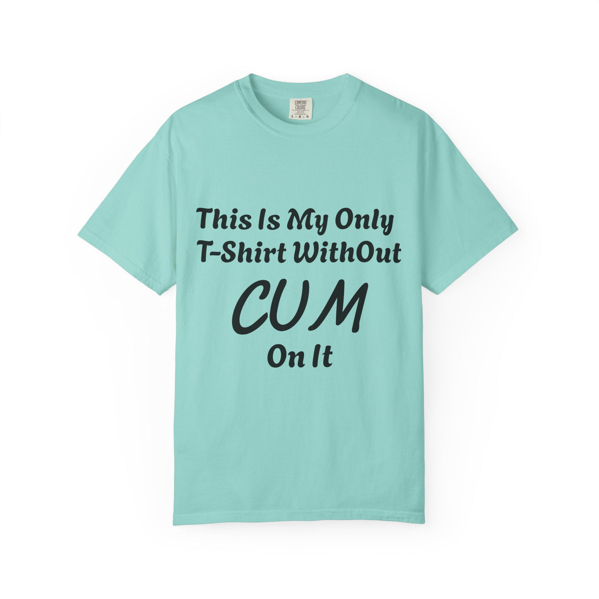 Provocative Graphic Adult T-Shirt - "This Is My Only T-Shirt Without CUM On It"
