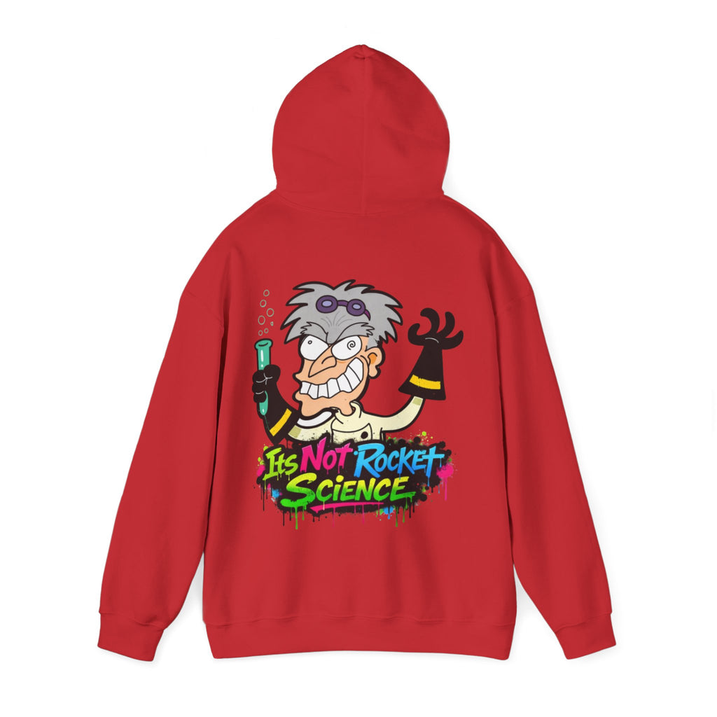 Mad Scientist Adult Hoodie — "It's Not Rocket Science" Graphic Pullover