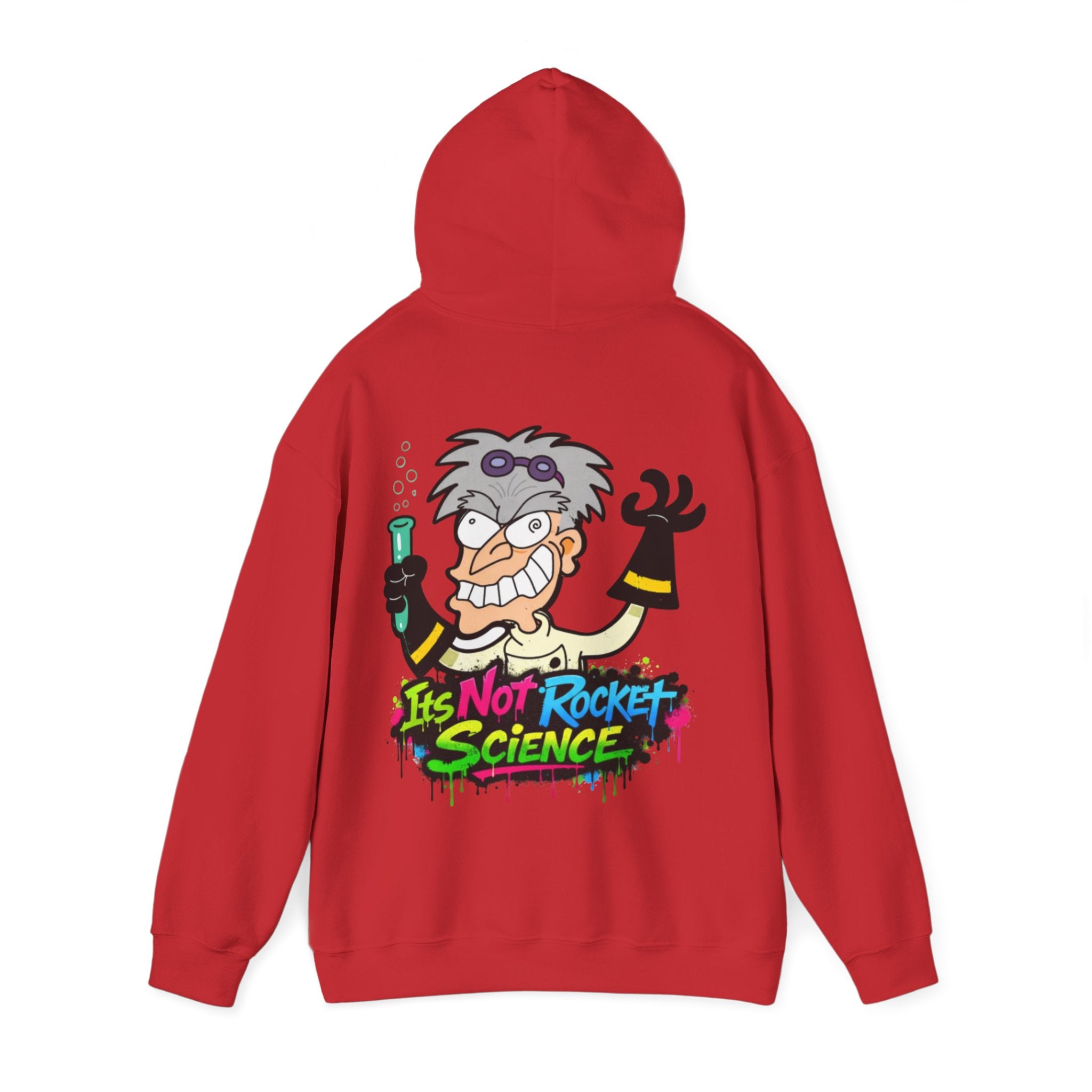 Mad Scientist Adult Hoodie — "It's Not Rocket Science" Graphic Pullover