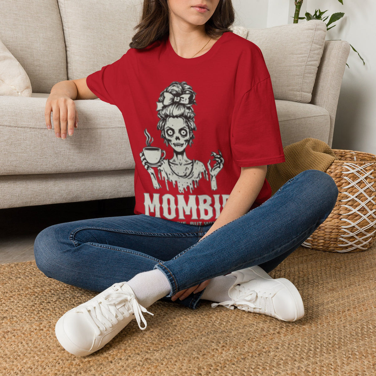 Mombie Adult T-Shirt — Cute Spooky Mom Graphic Tee ("Mommy")