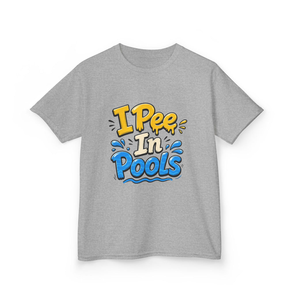 Kids Tee — "I Pee In Pools" Funny Summer Swim Shirt