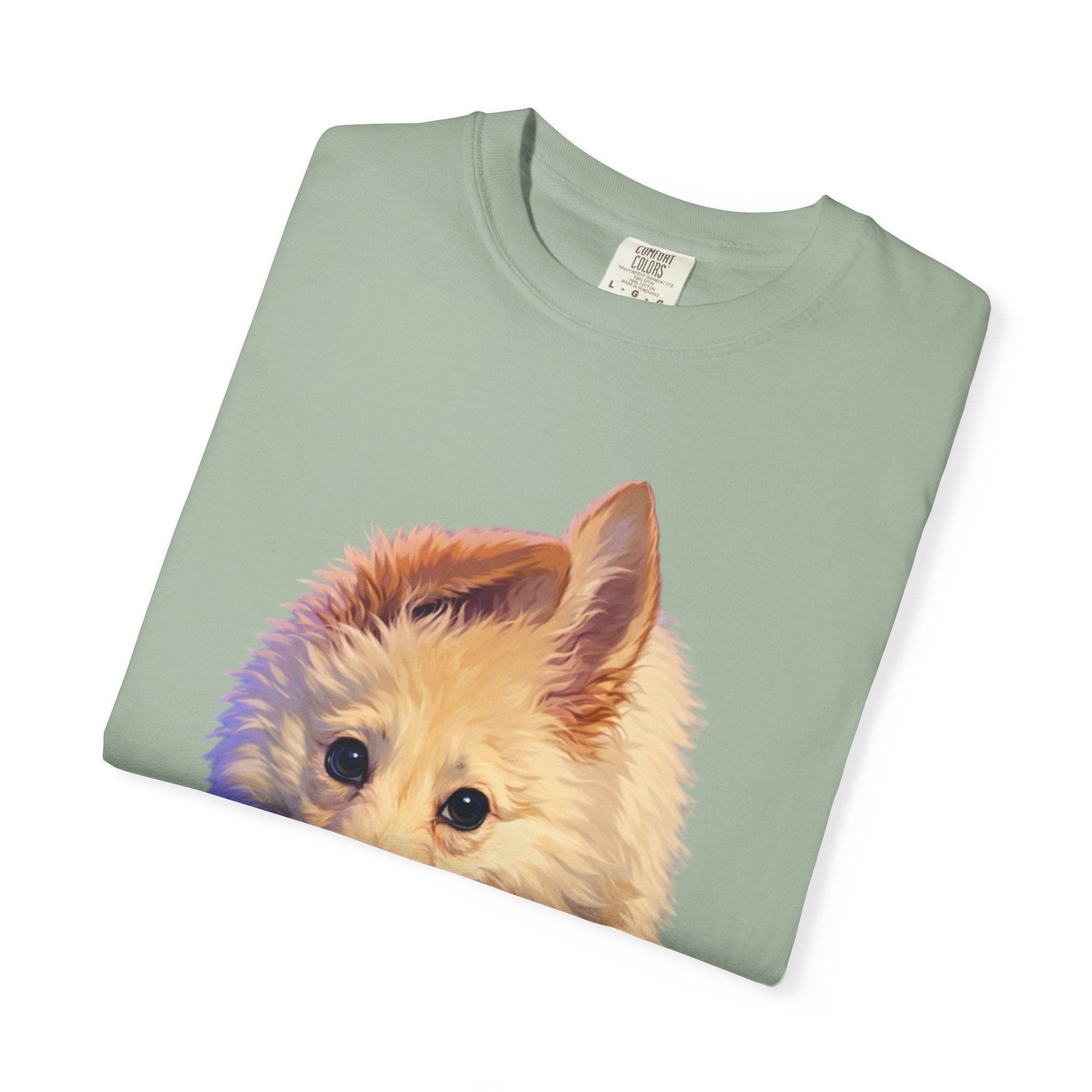 Tea Addict Puppy tee | Tyra Illustration Adult T-Shirt