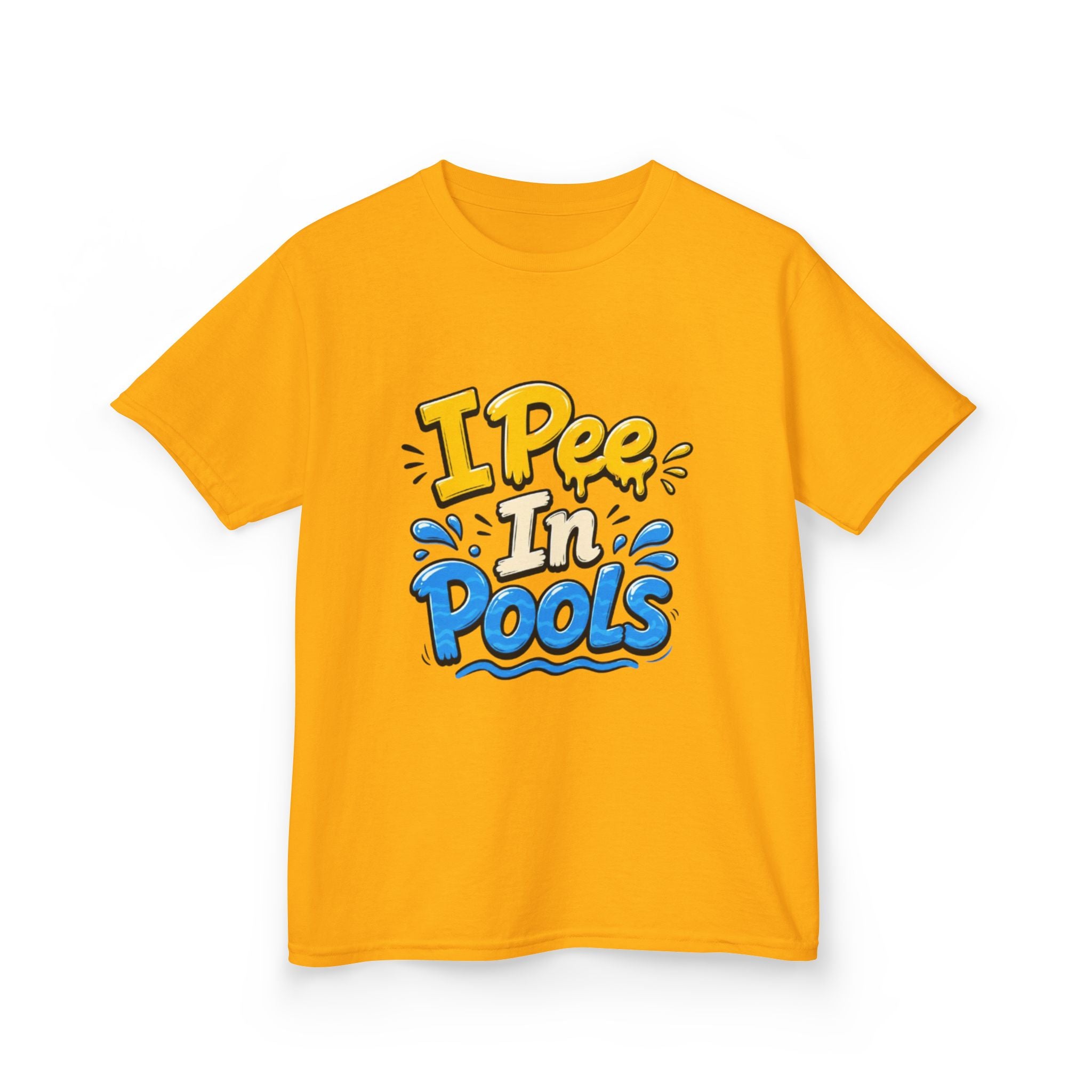 Kids Tee — "I Pee In Pools" Funny Summer Swim Shirt
