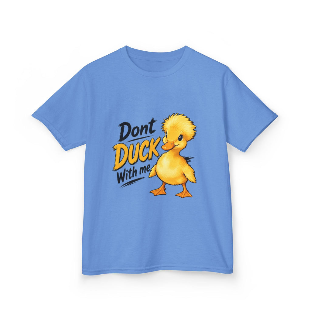 Kids Tee — “Don't Duck With Me” Cute Angry Duck Graphic