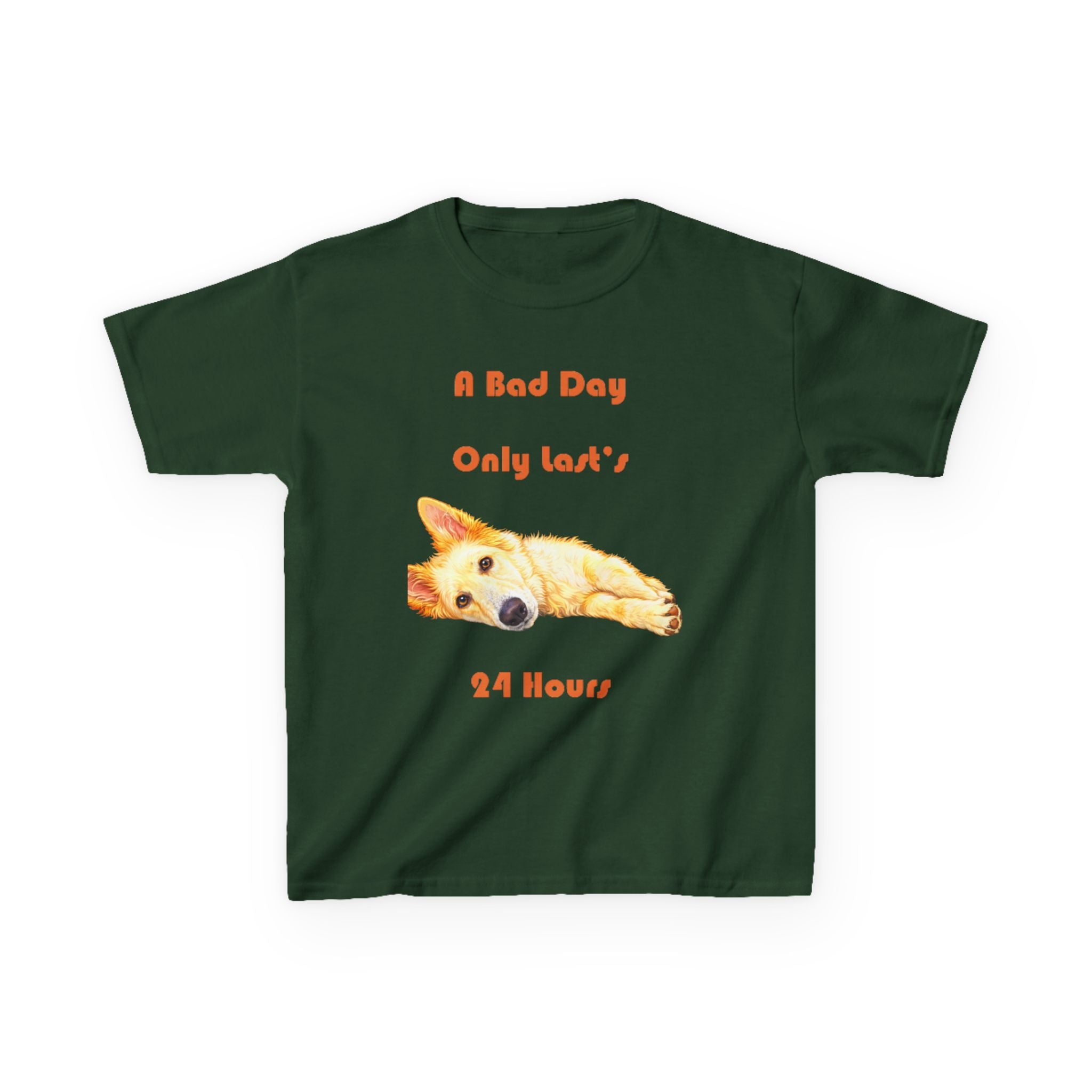 A Bad Day Only Lasts 24 Hours Kids Tee | Tyra Illustration