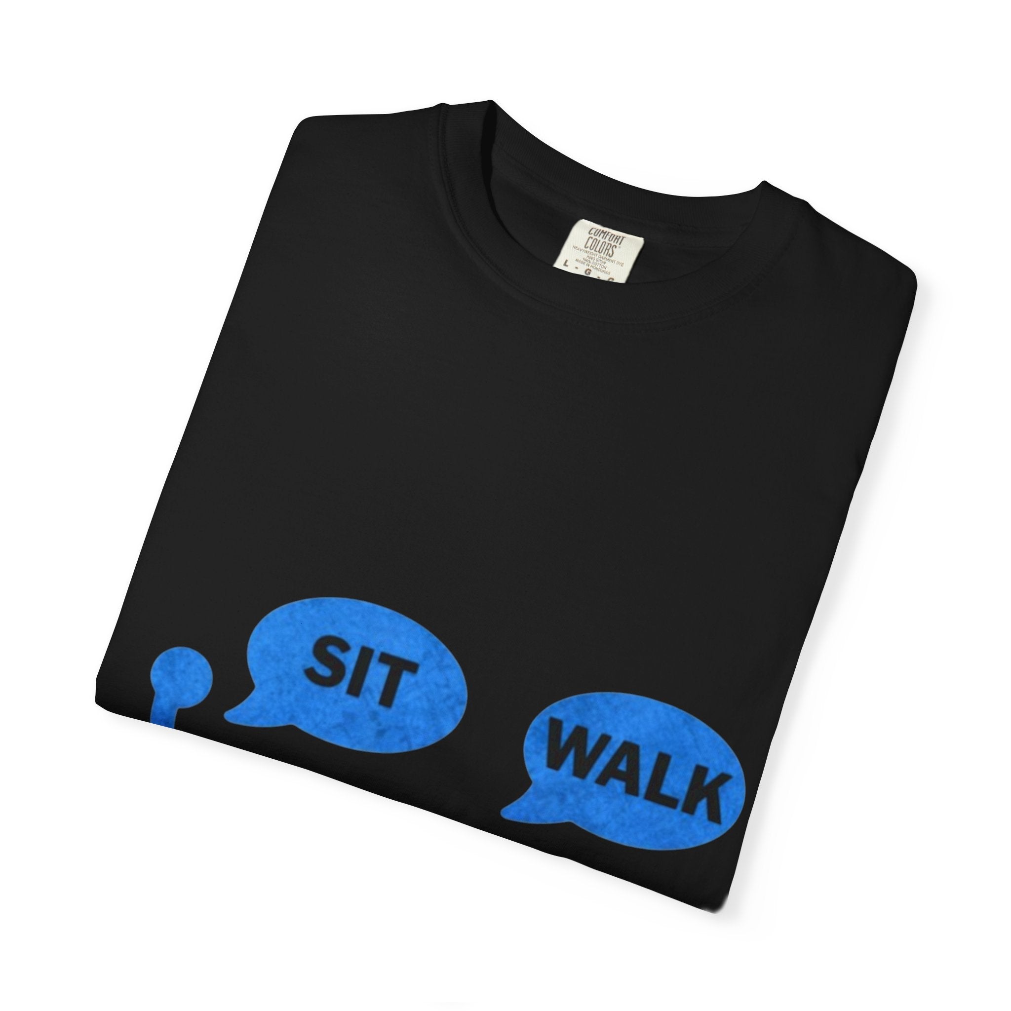 Disabled Veteran & Service Dog T-Shirt — "Sit / Walk" Graphic Tee