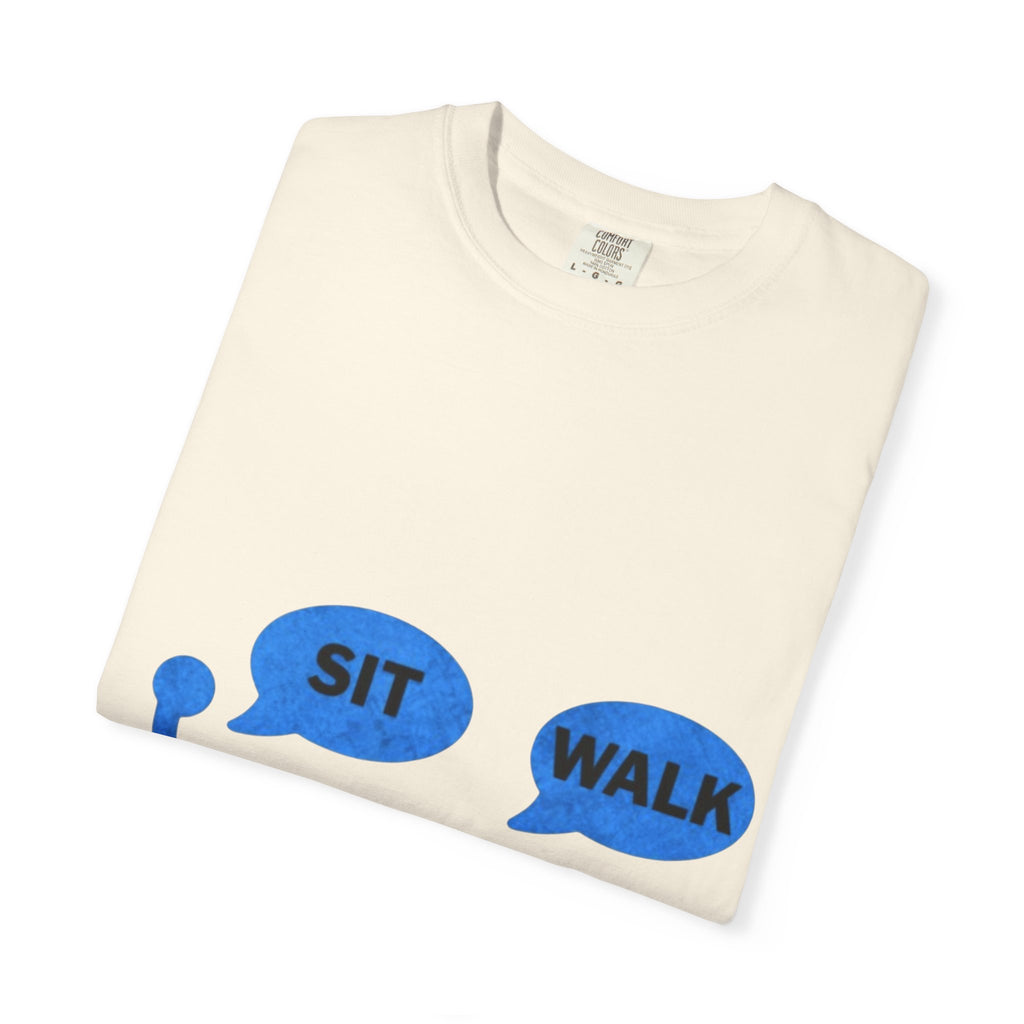 Disabled Veteran & Service Dog T-Shirt — "Sit / Walk" Graphic Tee