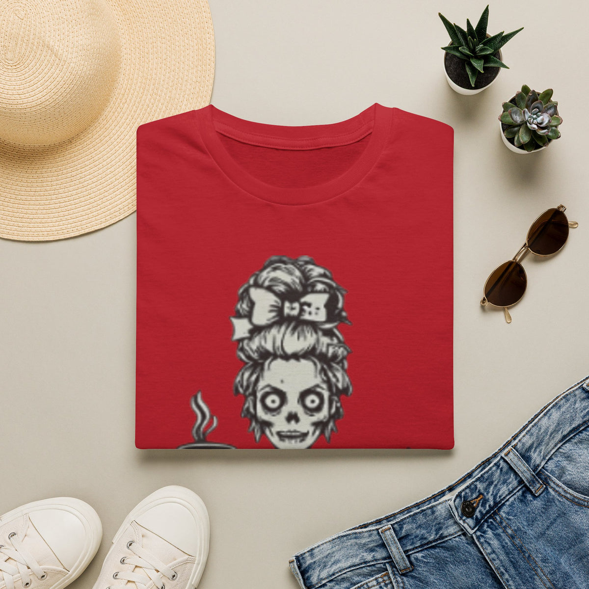 Mombie Adult T-Shirt — Cute Spooky Mom Graphic Tee ("Mommy")