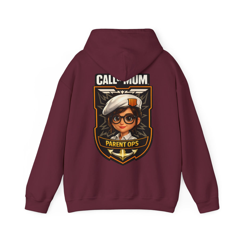 Adult Hoodie - "Call Mom" Parent Ops Gaming Mom Graphic Hoodie