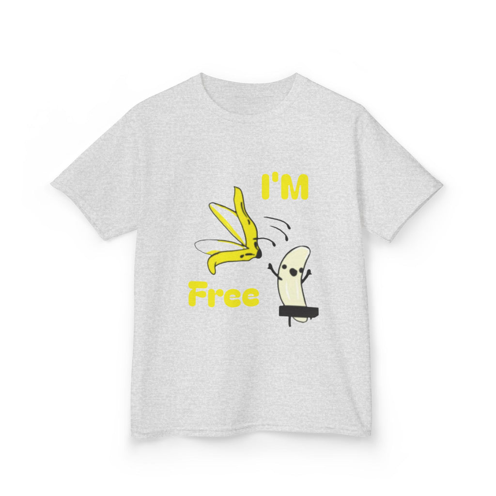 Kids Tee — Cute 'I'm Free' Banana Cartoon Shirt for Children