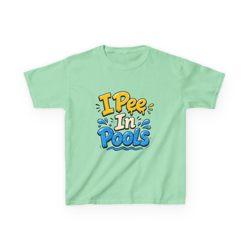 Kids Tee — "I Pee In Pools" Funny Summer Swim Shirt
