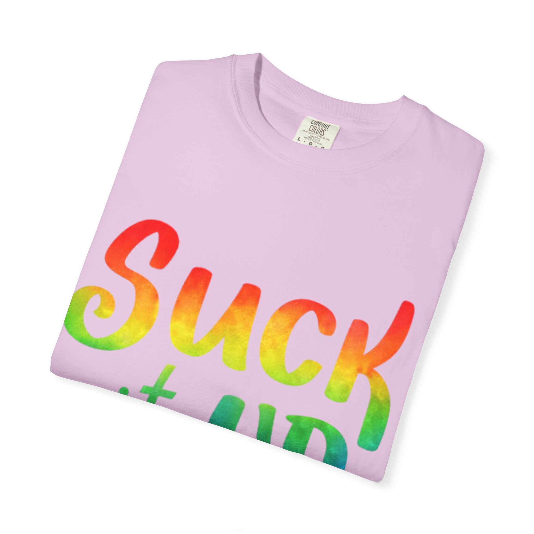 Suck It Up Buttercup Rainbow Graphic Adult T-Shirt