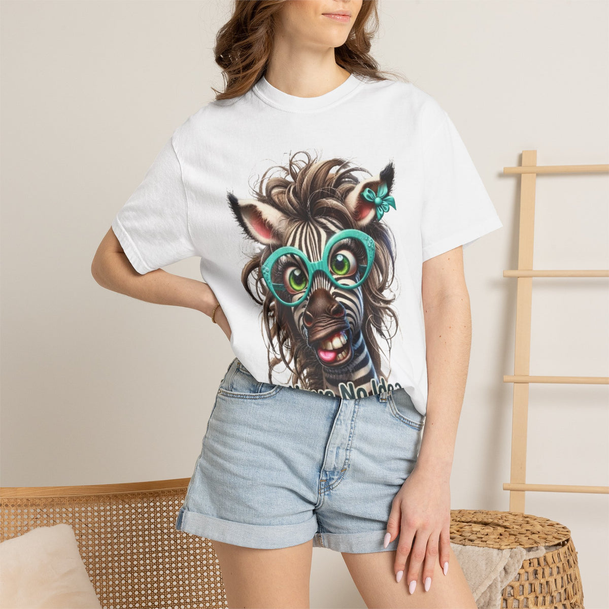 Funny Zebra Adult T-Shirt — "I Have No Idea What I’m Doing" Graphic Tee