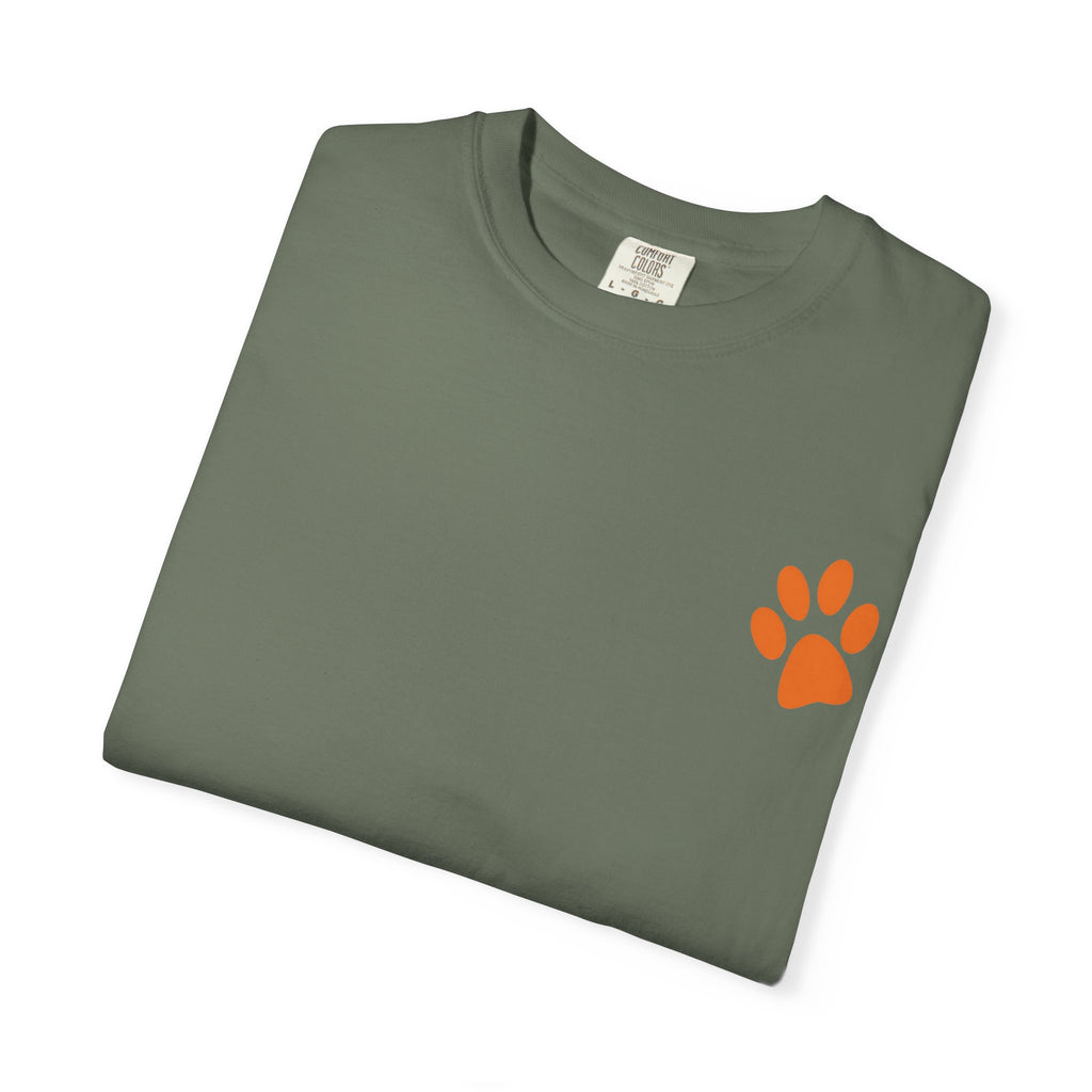 Bad Hair Day Puppy Adult T-Shirt | Paw Print Graphic