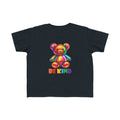 Rainbow Teddy Bear BE KIND Toddler Tee | Kids Positive Message Shirt