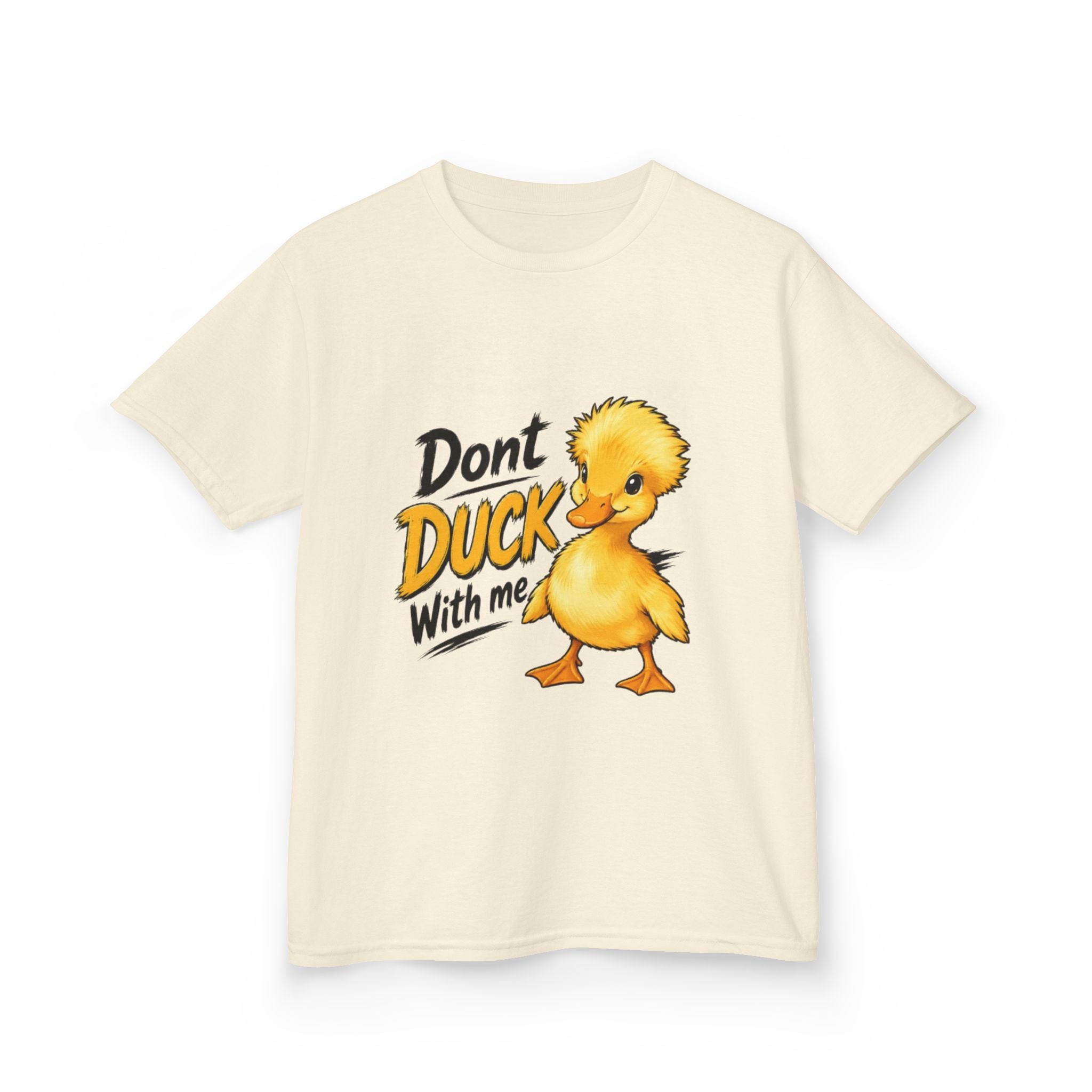 Kids Tee — “Don't Duck With Me” Cute Angry Duck Graphic