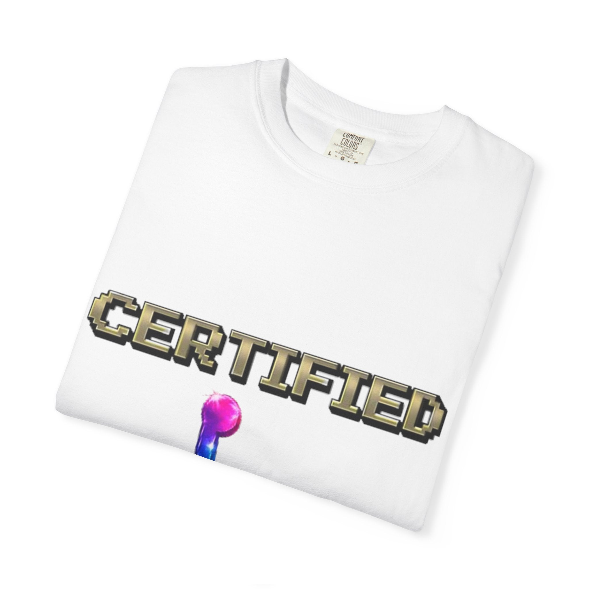 Certified Stunt Man T-Shirt — Rainbow Wheelchair Adult Tee
