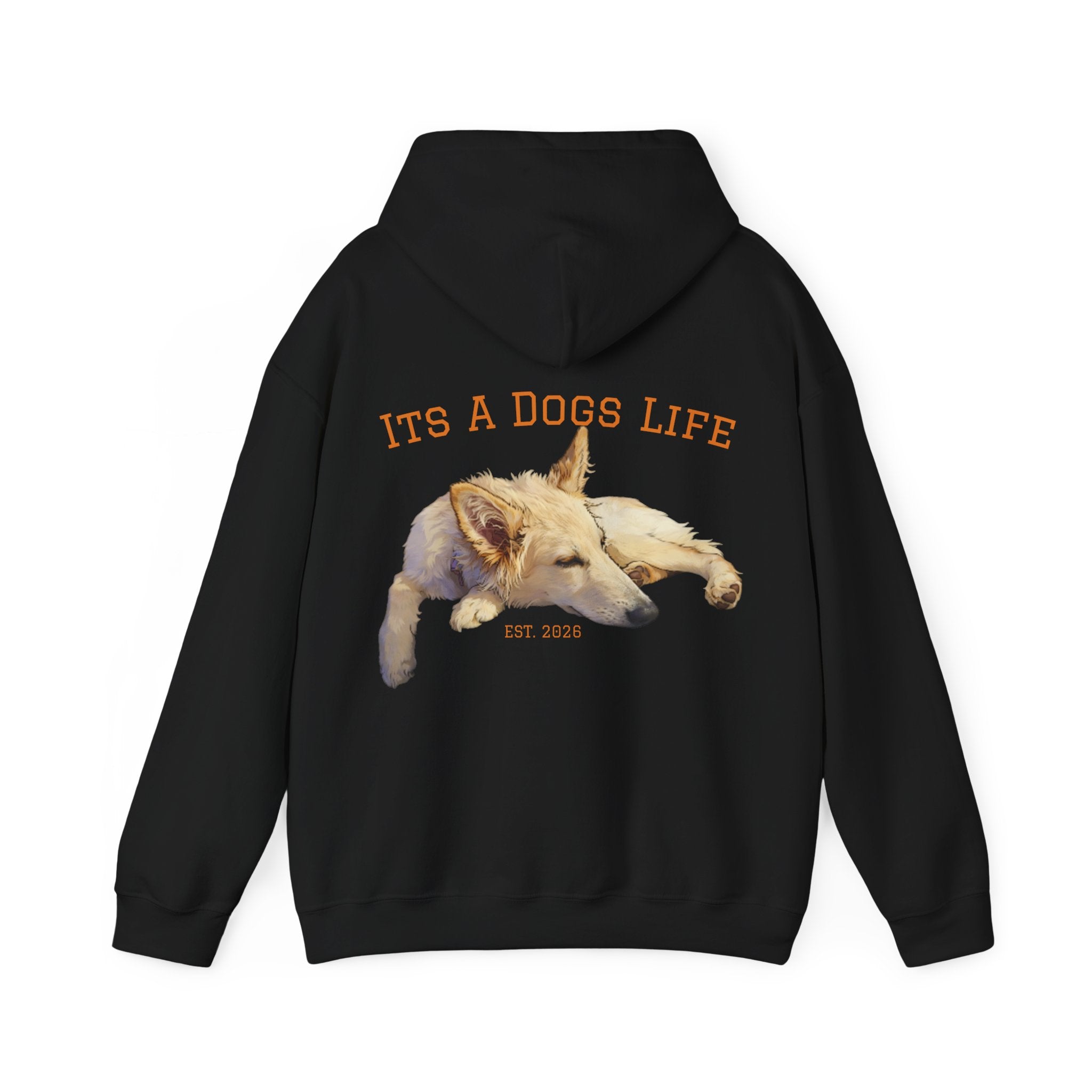 Sleeping Dog Illustration Adult Hoodie | "It's a Dog's Life" Graphic Hoodie