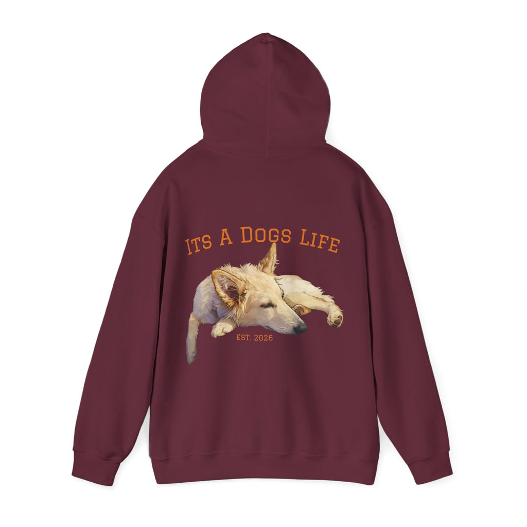 Sleeping Dog Illustration Adult Hoodie | "It's a Dog's Life" Graphic Hoodie
