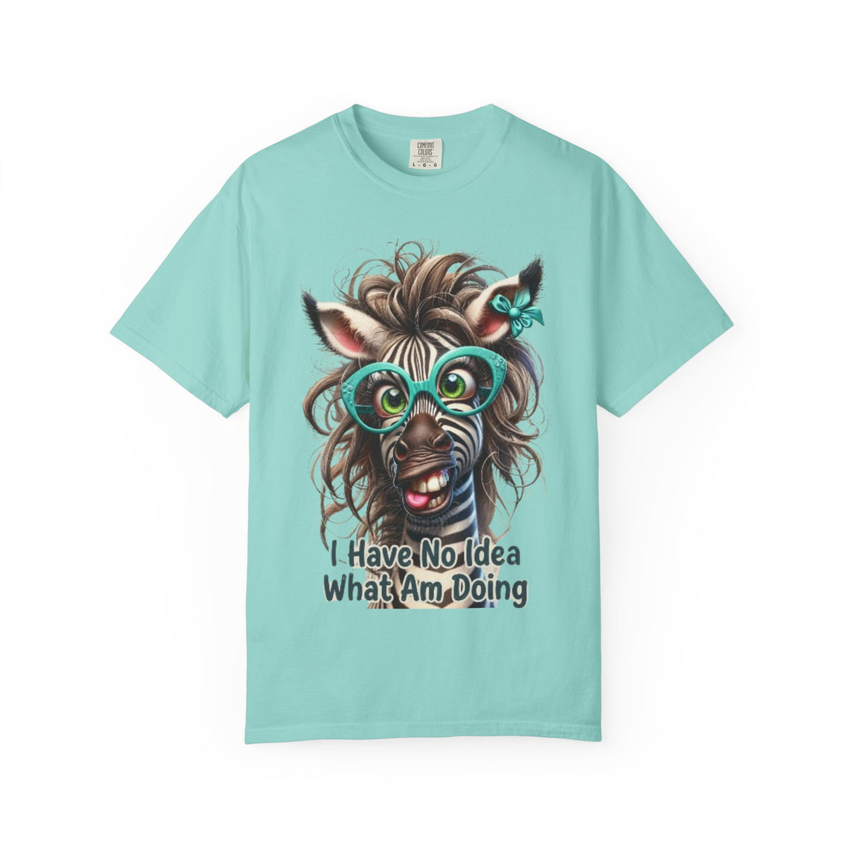 Funny Zebra Adult T-Shirt — "I Have No Idea What I’m Doing" Graphic Tee
