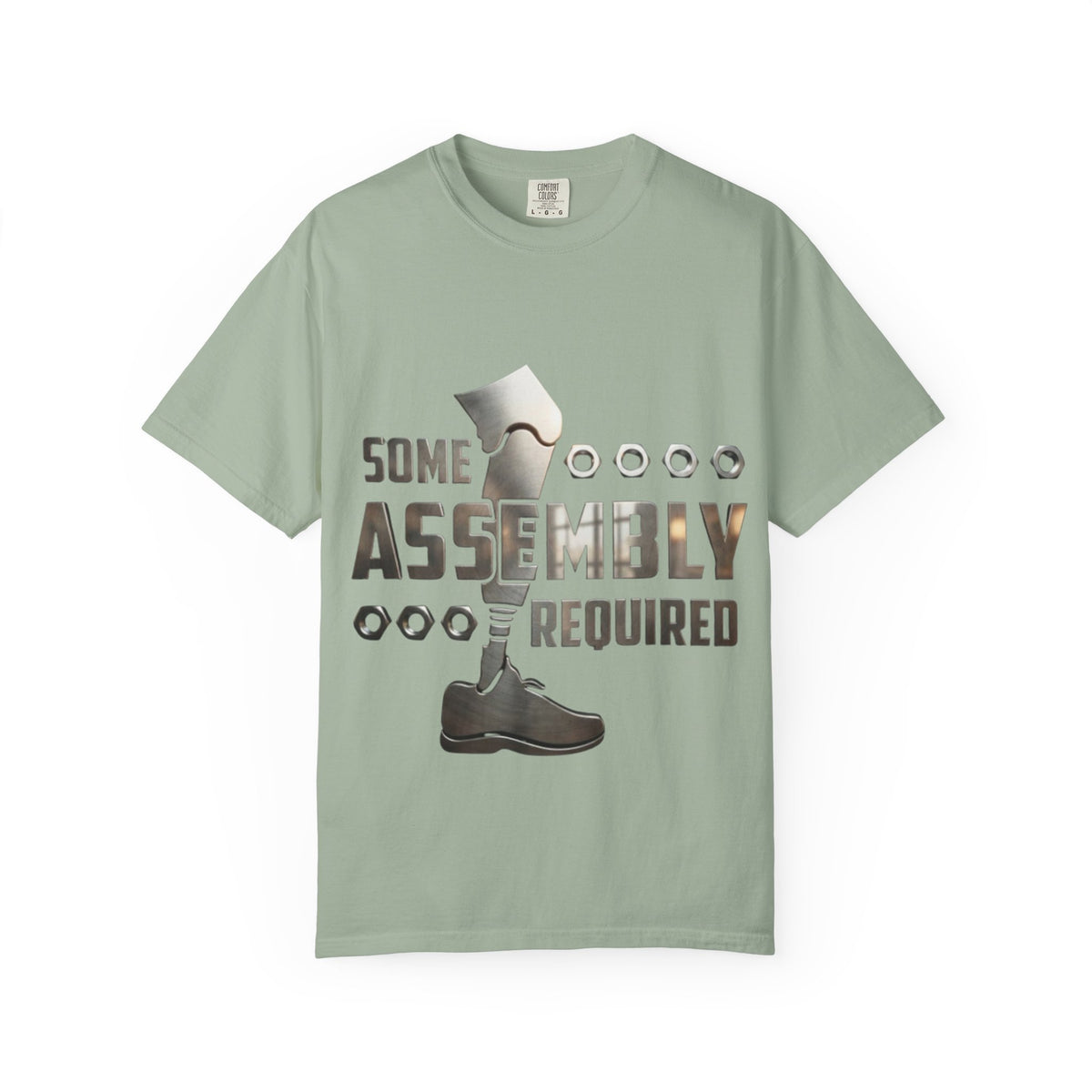 Some Assembly Required Adult T-Shirt — Funny DIY Carpenter Tee