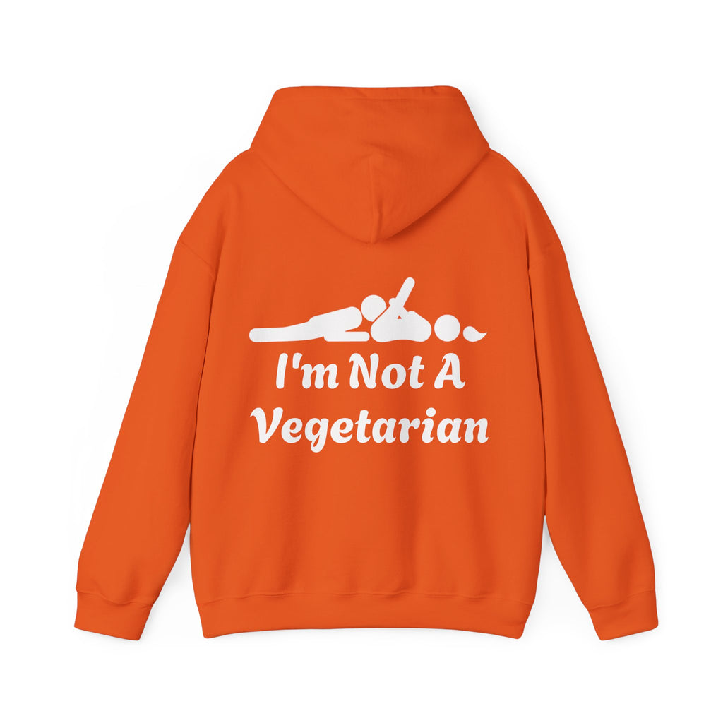 Classic White Adult Hoodie — i'm Not A Vegetarian