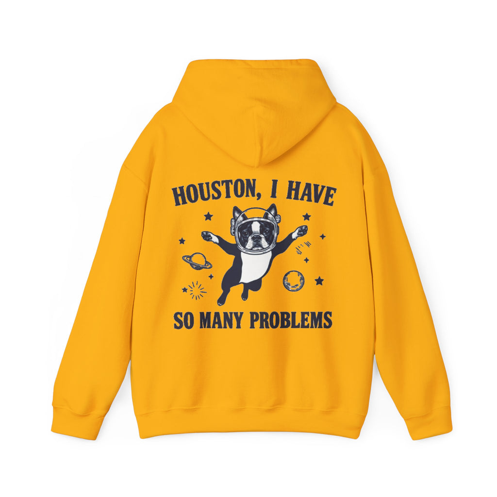 Houston, I Have So Many Problems Adult Hoodie — Funny Space French Bulldog Graphic Hoodie