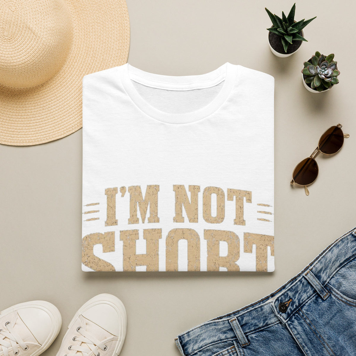 Adult T-Shirt — “I’m Not Short, I’m Fun Size” Funny Graphic Tee