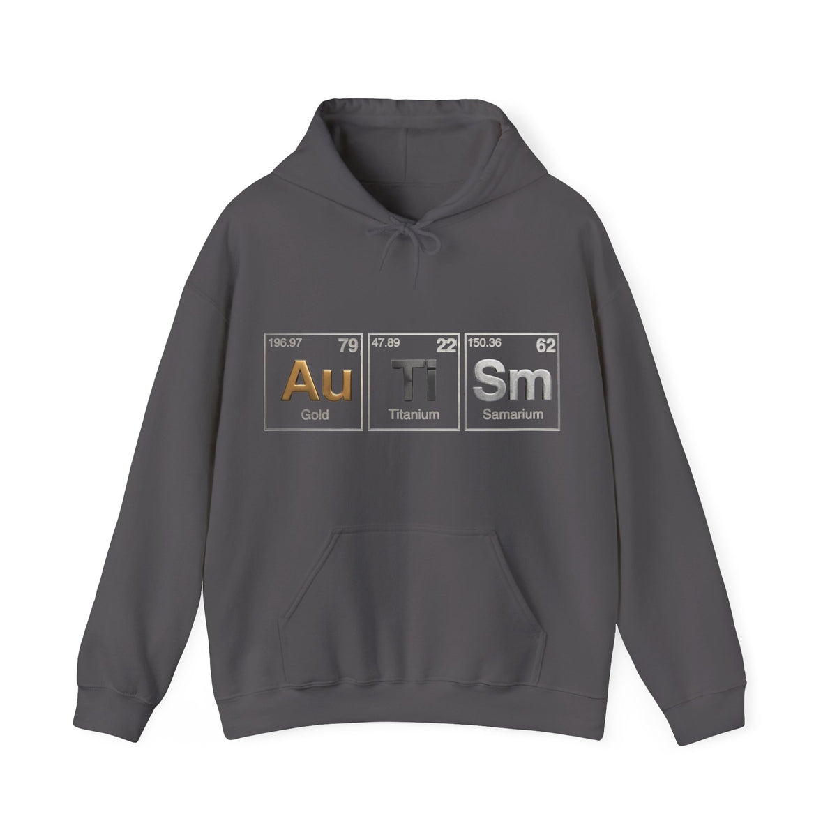 Autism Periodic Table Adult Hoodie — Au Ti Sm Element Design