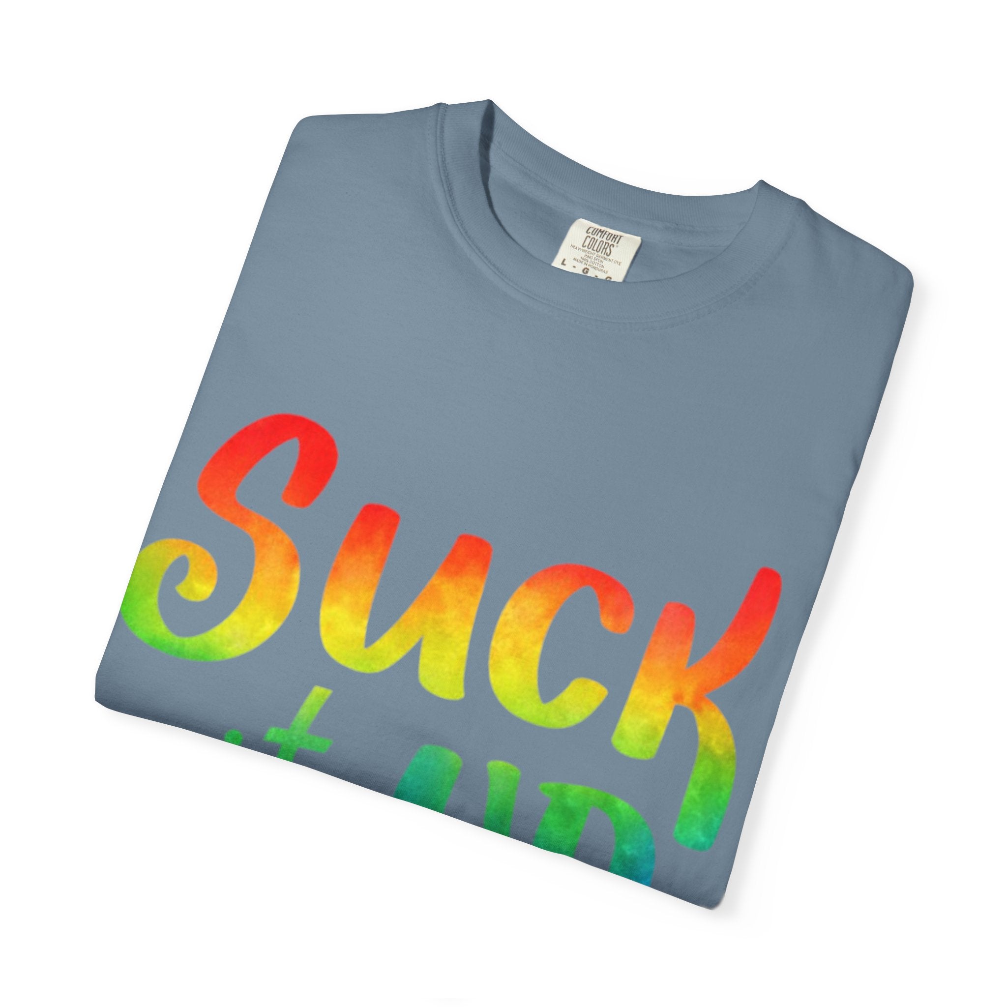 Suck It Up Buttercup Rainbow Graphic Adult T-Shirt