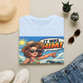 Adult T-Shirt — 'It Was Him!' Beach Shark Graphic Tee