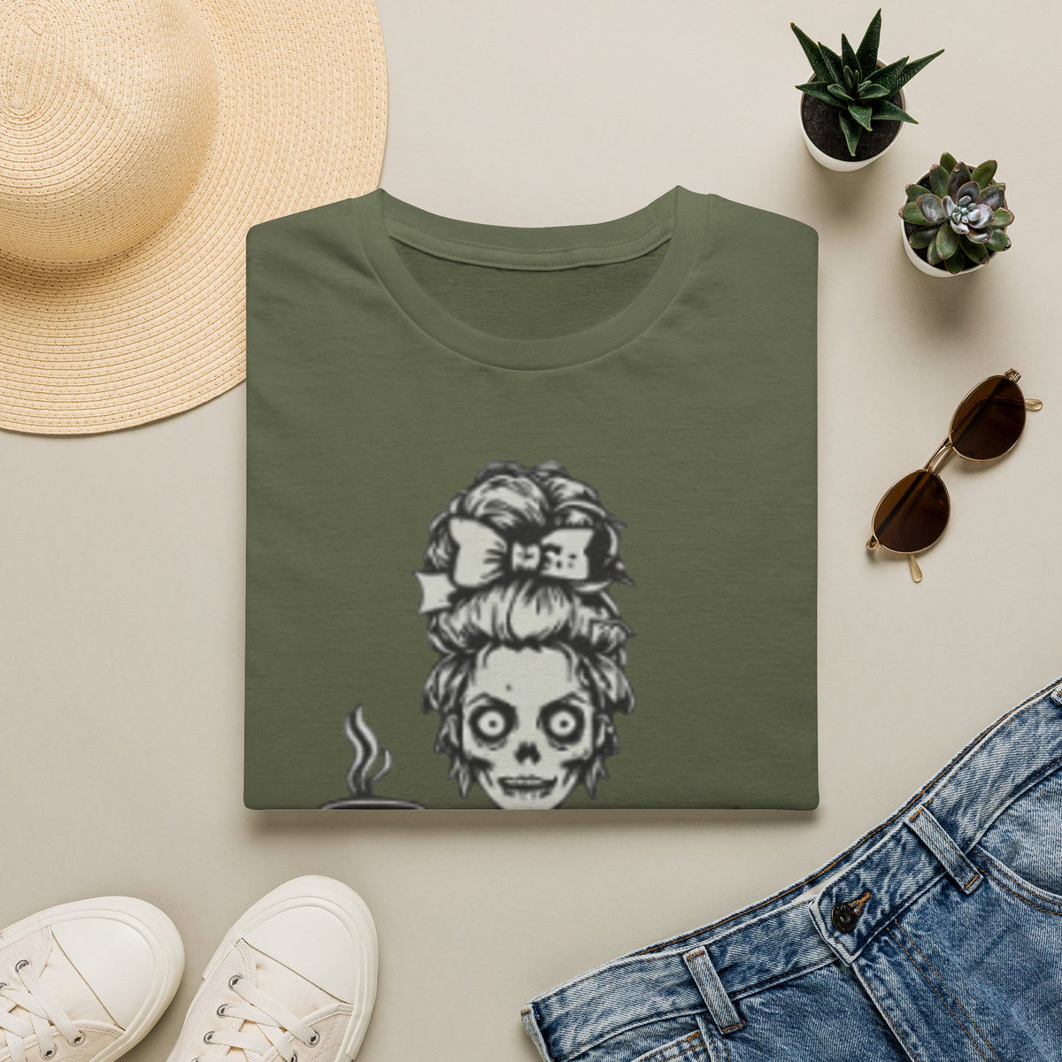 Mombie Adult T-Shirt — Cute Spooky Mom Graphic Tee ("Mommy")