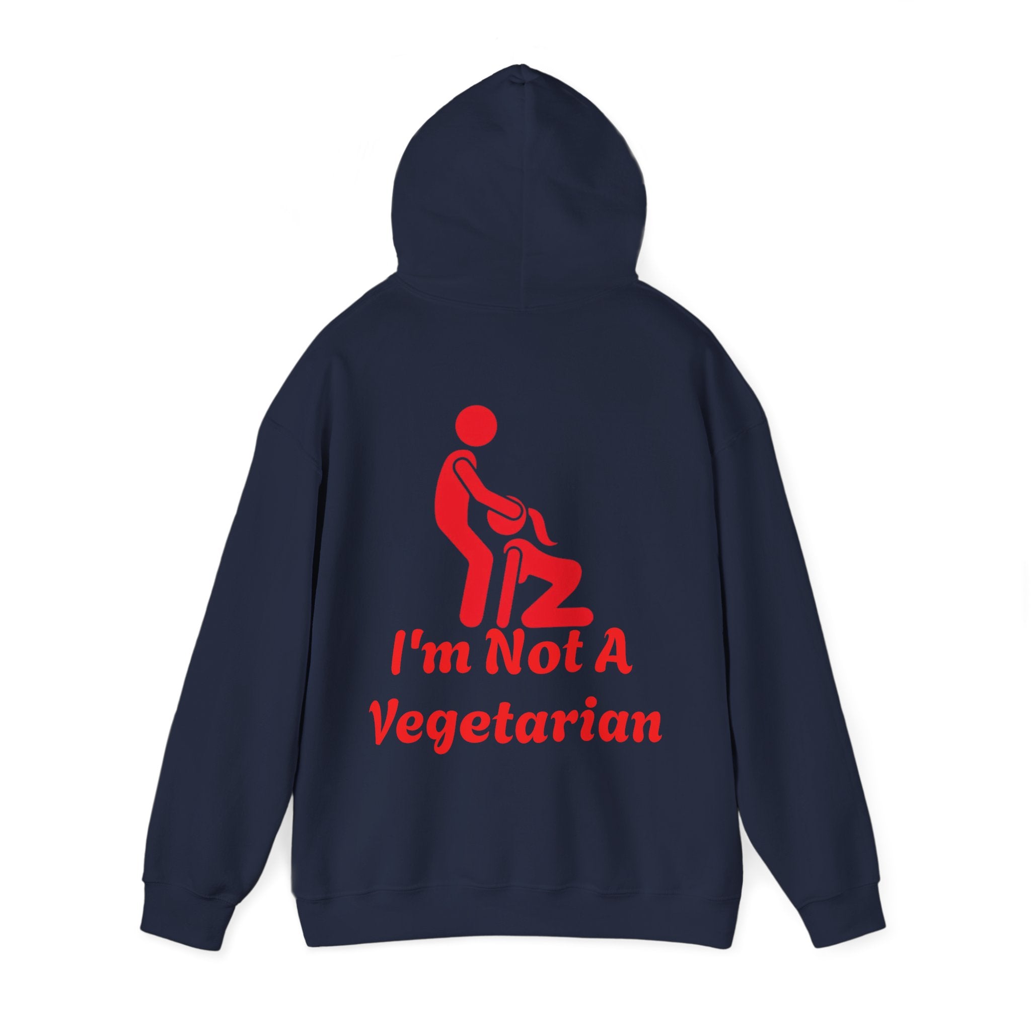 Adult Hoodie — I'm Not A Vegetarian (Funny Grilling Graphic)