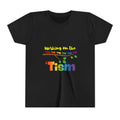 Working on the 'Tism Youth Tee | Rainbow Lights Autism Awareness