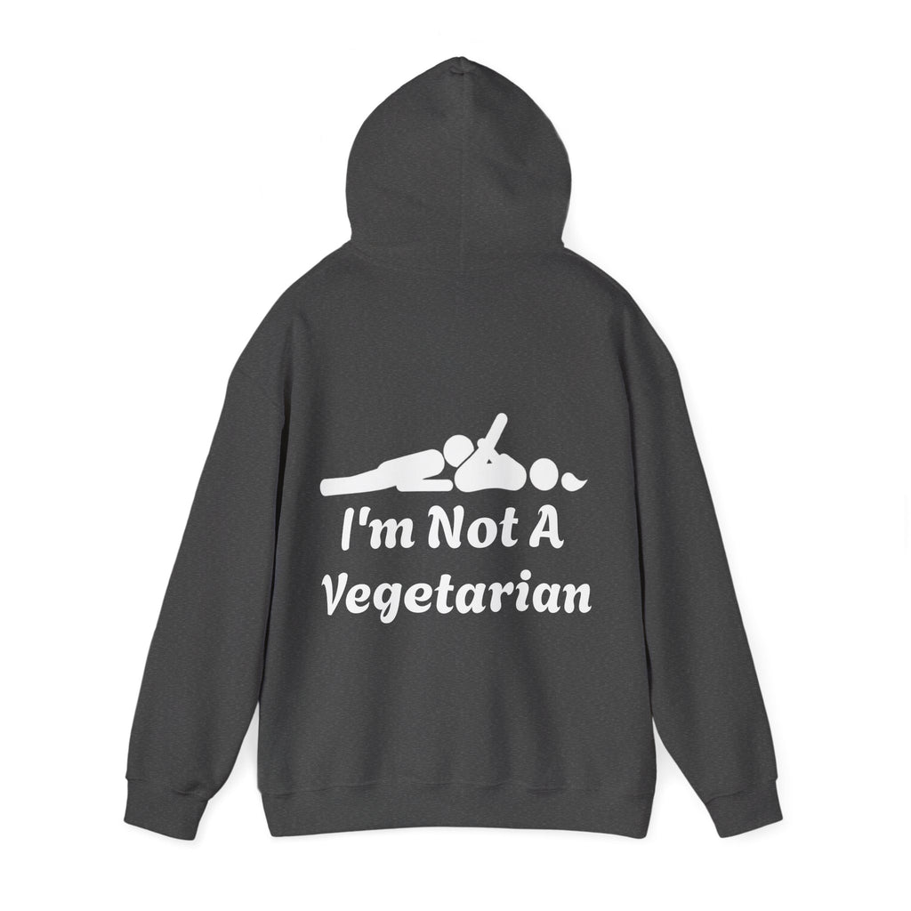 Classic White Adult Hoodie — i'm Not A Vegetarian