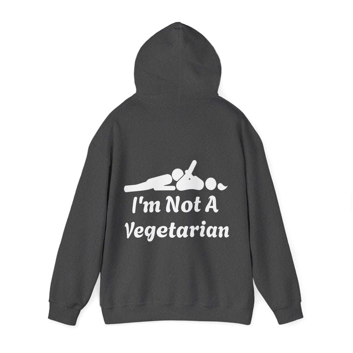 Classic White Adult Hoodie — i'm Not A Vegetarian