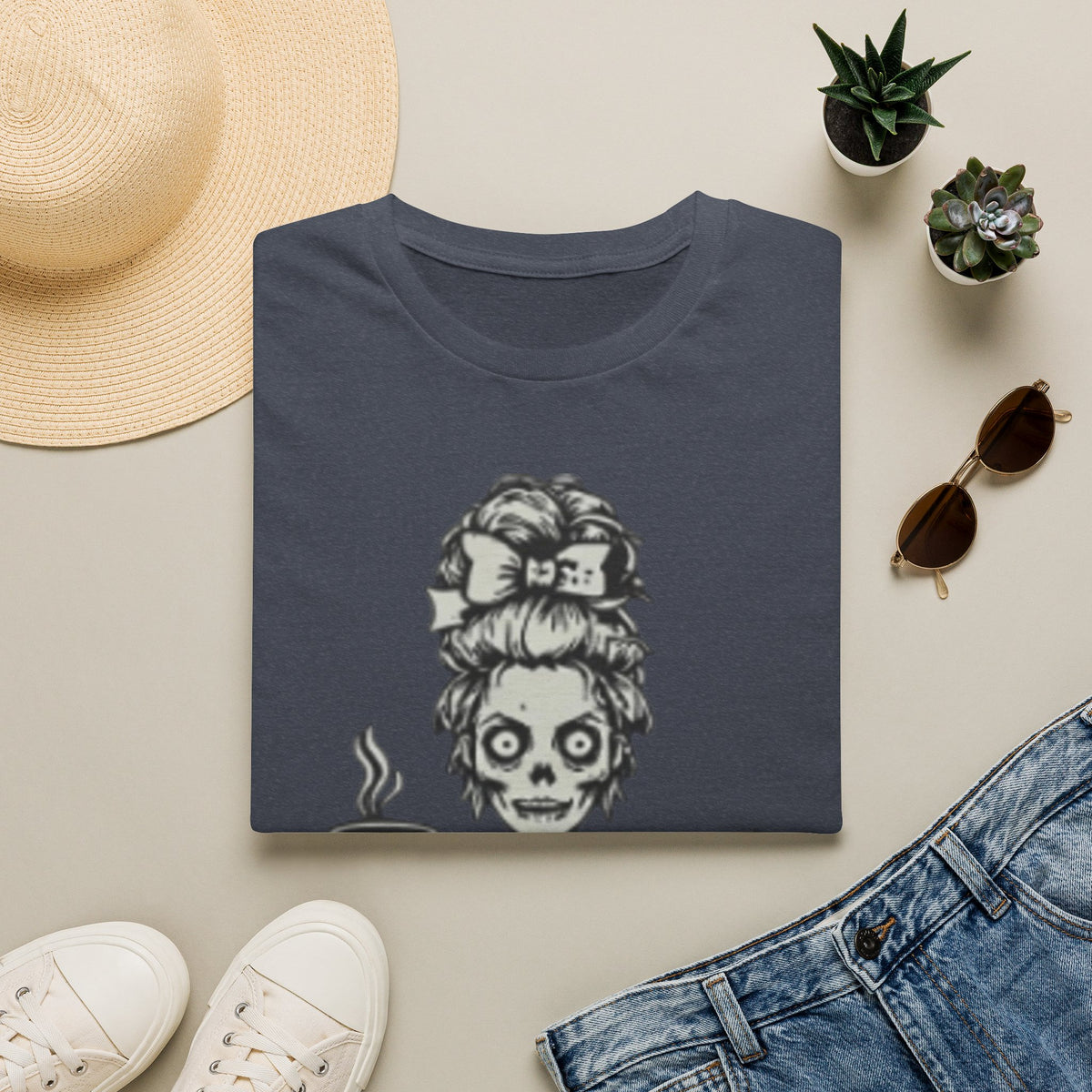 Mombie Adult T-Shirt — Cute Spooky Mom Graphic Tee ("Mommy")