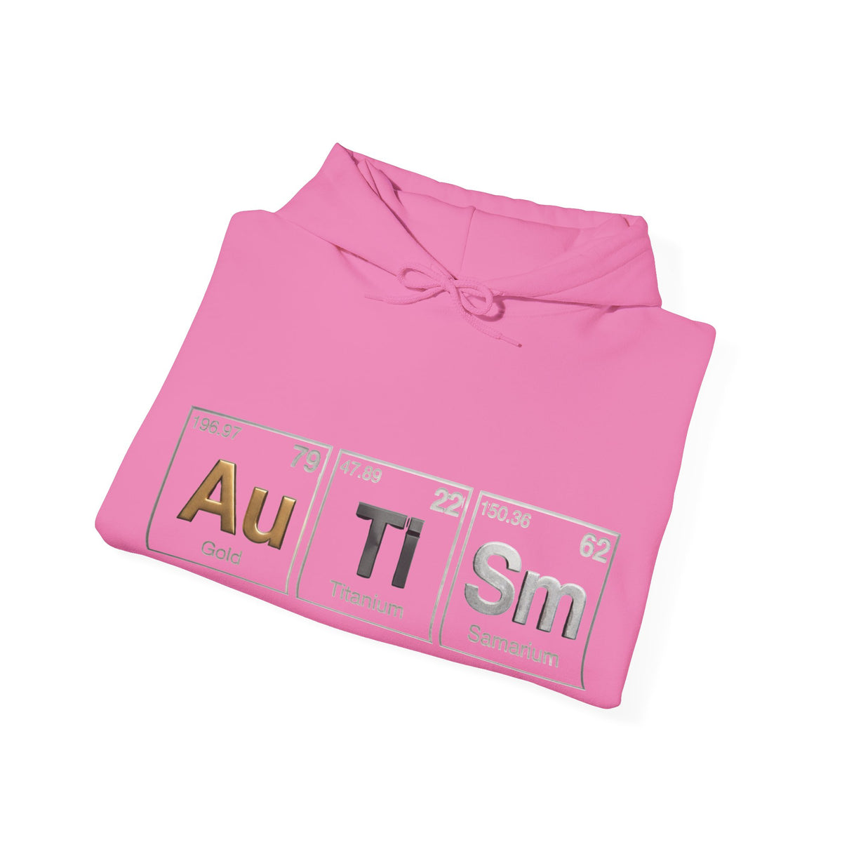 Autism Periodic Table Adult Hoodie — Au Ti Sm Element Design