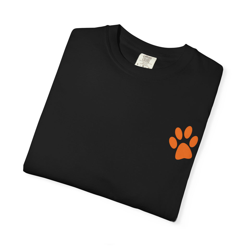 Bad Hair Day Puppy Adult T-Shirt | Paw Print Graphic