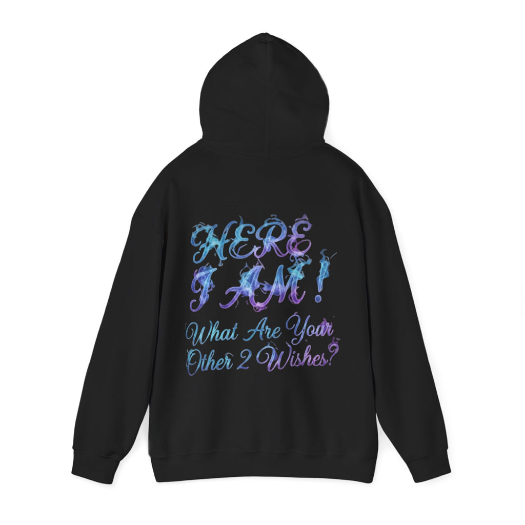Adult Hoodie — “Here I Am!” Inspirational Script Hooded Sweatshirt