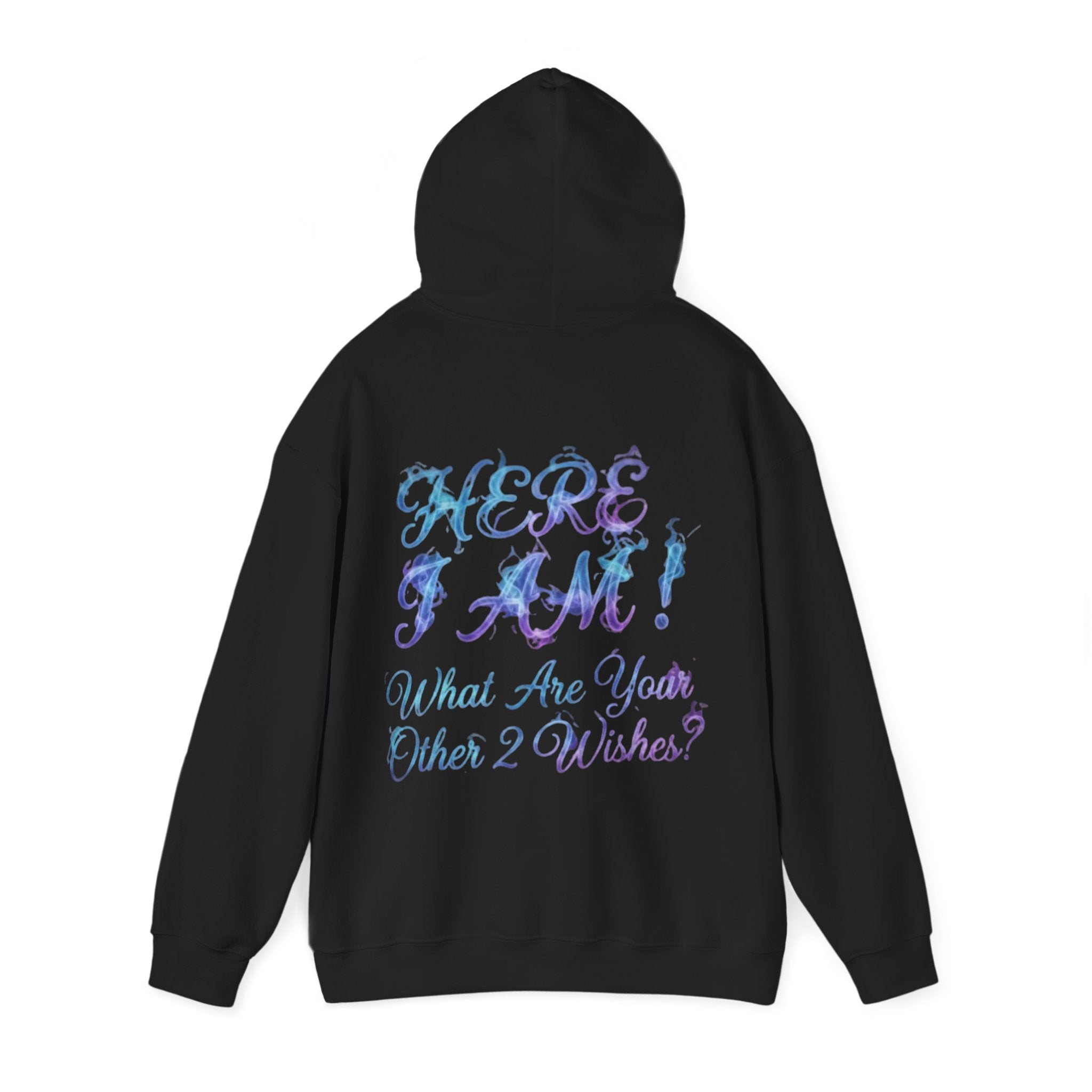 Adult Hoodie — “Here I Am!” Inspirational Script Hooded Sweatshirt