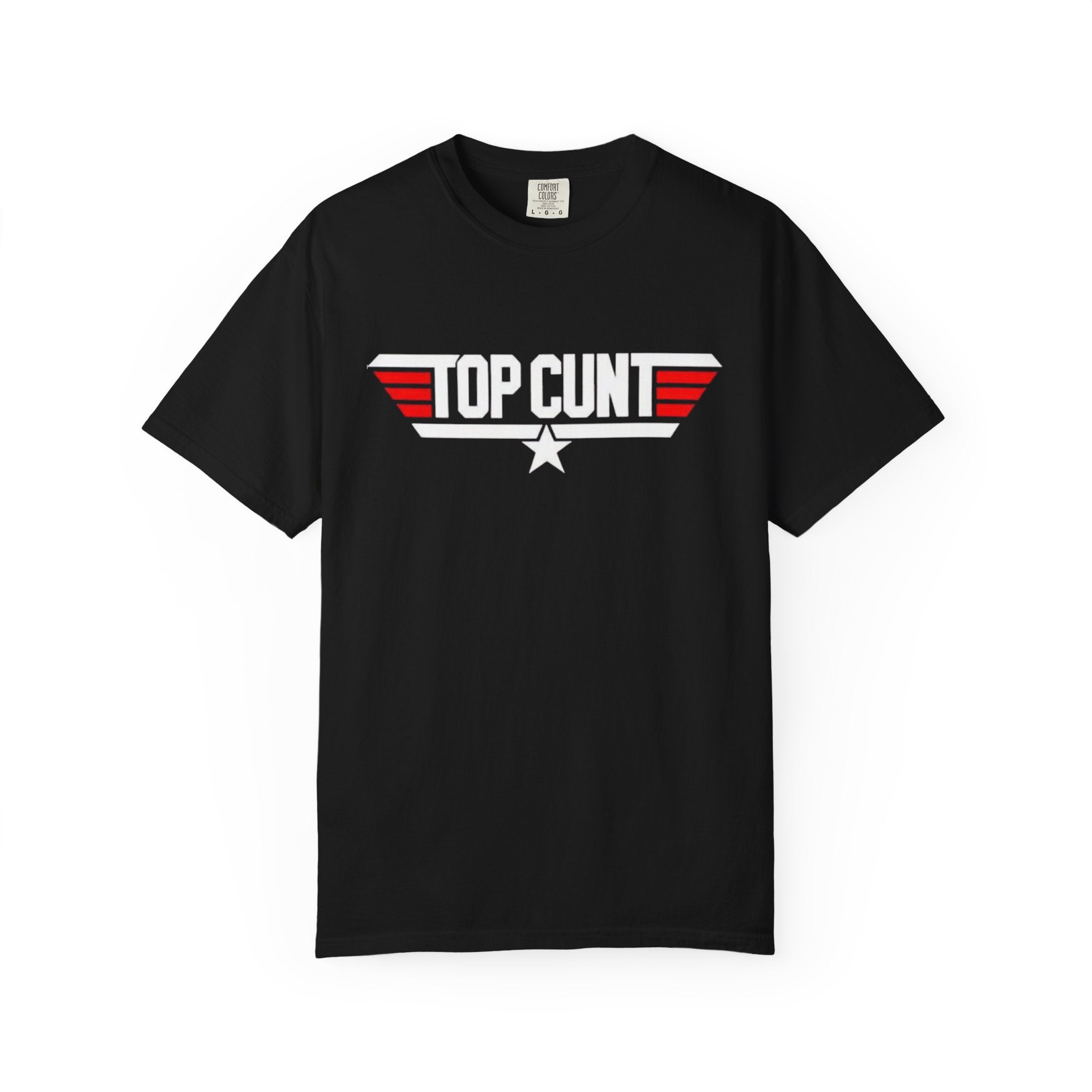 Top Cunt Graphic Adult T-Shirt — Retro Military-Inspired Statement Tee